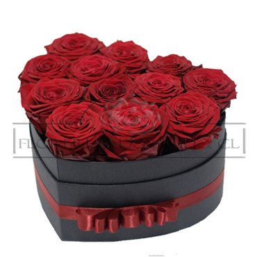 12 Rosas en Caja Coraz�n